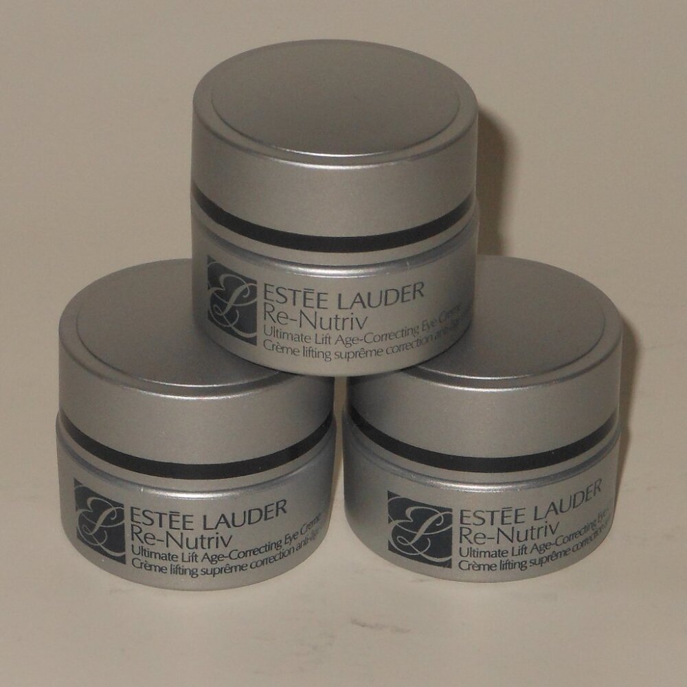 3 Estee Lauder Ultimate Lift Age Correcting Eye Creme. .17oz